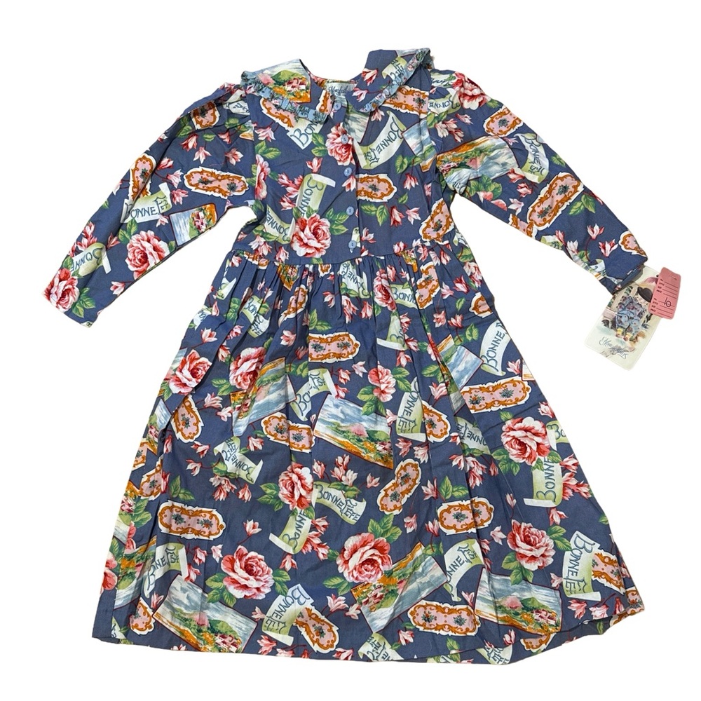 NWT Vintage Floral Long Sleeve Dress - Mousefeathers brand